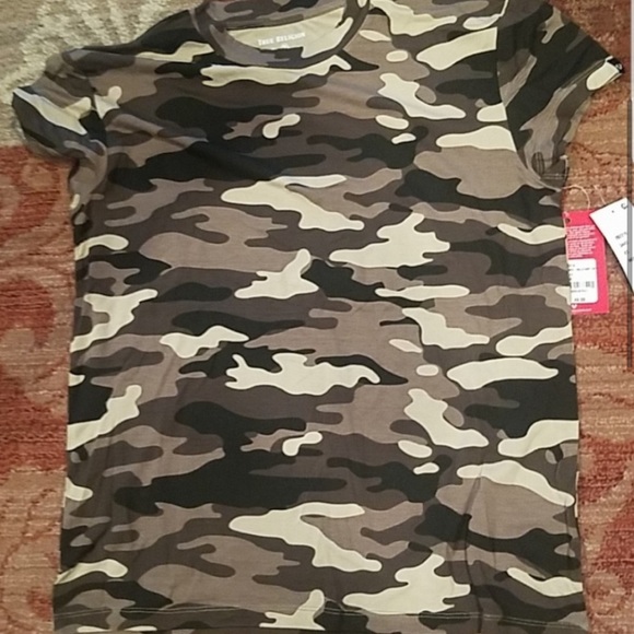 NWT Camo True Religion T-Shirt - Picture 3 of 6